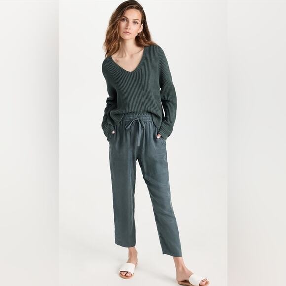 Jenni Kayne Rio Cupro Drawstring Pants Sz M - Picture 1 of 6